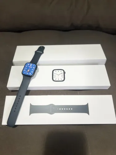 Apple Watch 7 45mm GPS Meia Noite Completo Usado