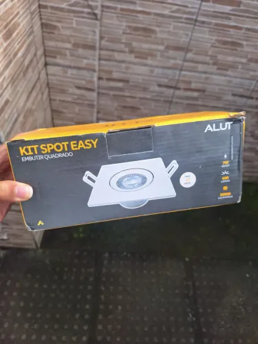 Kit com 10 Spots LED Easy 7W 3000K Quadrado Embutir - Novo