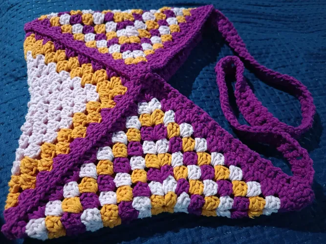 Bolsa de Crochê Multicolor