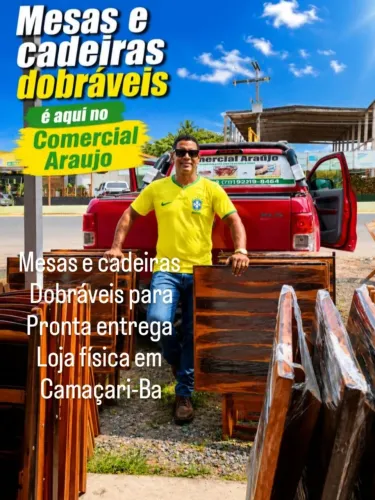 Mesas e cadeiras dobráveis atacado e varejo