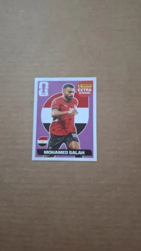 (ORIGINAL) Figurinha Legend Mohamed Salah - Sticker Extra Roxa