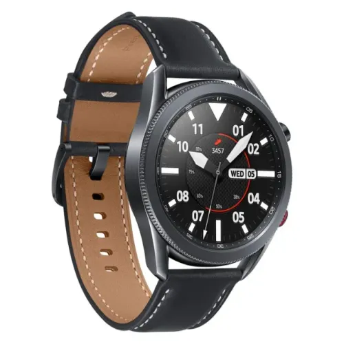 Samsung Galaxy Watch 3 LTE 45mm Aço Inoxidável Preto com Pulseira Couro