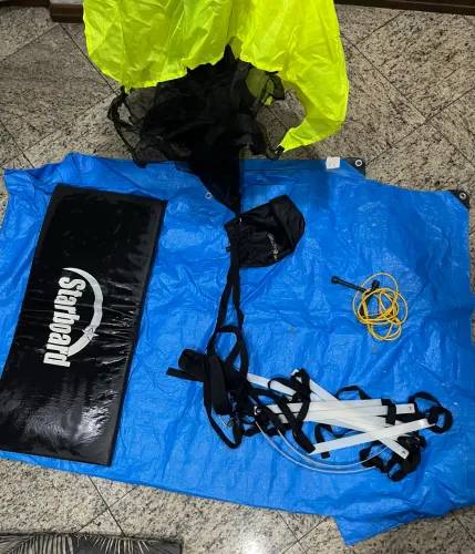 KIT FUNCIONAL - PARAQUEDAS - CORDA - COLCHÃO - ESCADA