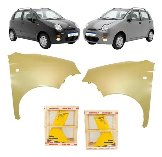 Par Paralama Chery Qq 2010 2012 A 2015 Novo