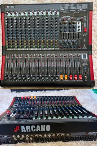 Mesa De Som K-audio Mp12.6 - 12 Canais, 6 Auxiliares