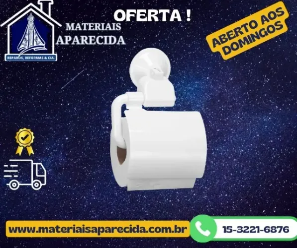 Porta Papel Higienico Tampa Abs Branco Maxximo 340