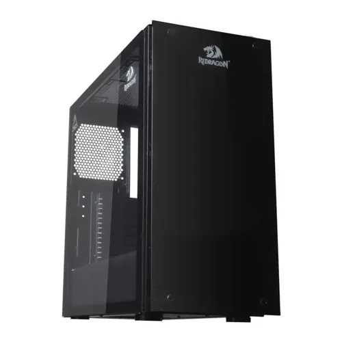 Gabinete Gamer Redragon Cosmos | Lateral e Frontal em Vidro Temperado Preto