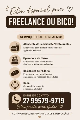 Free-lancer ou bico 