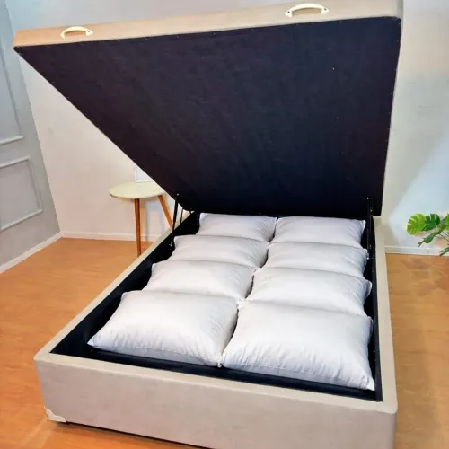 Perdui chegou Base cama box baú casal 