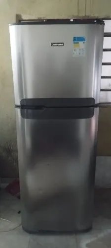 Geladeira continental Frost Free 127V inox