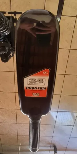 Motor Elétrico Marine Phantom 34lbs com bateria estacionária