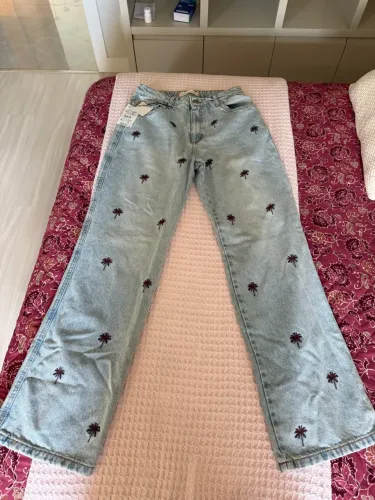 calça jeans my favorite things bordada 38