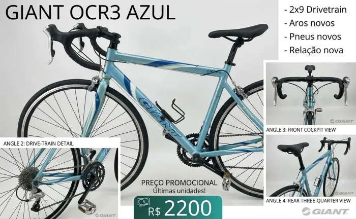 Giant speed, road bike 2200R$