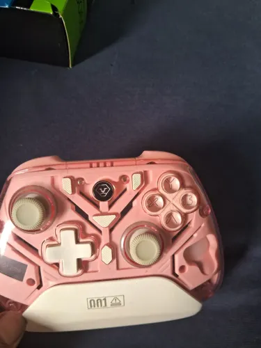 Controle gamer RGB com dock de carregar