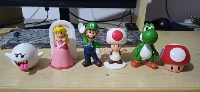 Brinquedo Brinde Super Mario, Luigi, Yoshi, Princesa - Mcdonald's - Lote