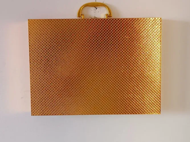 Maleta Luxo Golden Aveludada - Cazehn