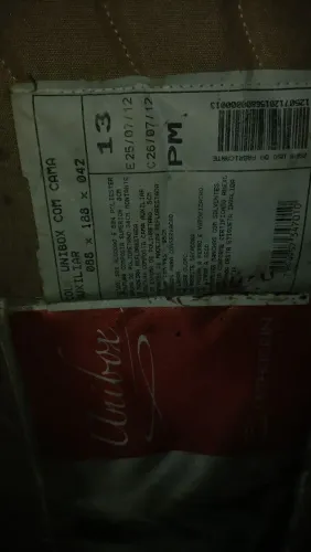 Bicama Box solteiro com colchão D33