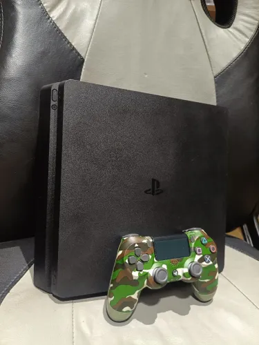 Ps4 slim 1tb console impecável todo original 