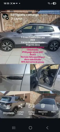 Volkswagen T-Cross Comfortline 1.0 TSI Flex 5P Aut. 2024