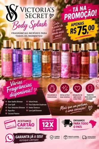 ? Victoria?s Secret Body Splash ? Liquidação! R$ 75,00 | Várias Fragrâncias