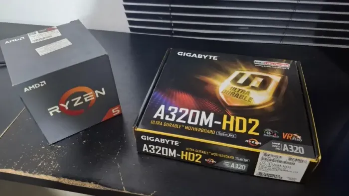 Kit Ryzen 5 1600 + Placa-mãe A320M Gigabyte | 6c/12t Gamer