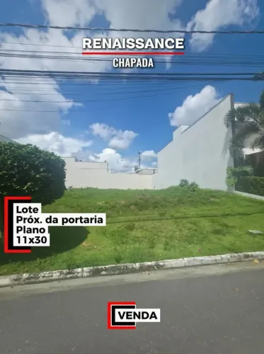 Condomínio Renaissance | Lote Plano, Próx. Portaria, 11X30 | VENDA | Chapada