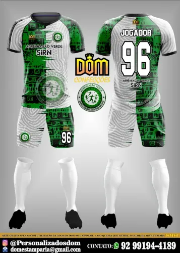Uniforme de futebol + Bandeira Grátis (Promoção)