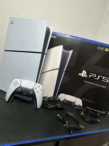 PS5 Slim 829gb + controle original ( Ambos na garantia )