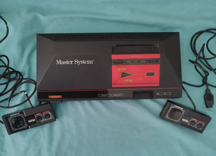 Master system 1+ óculos 3d+ pistola 