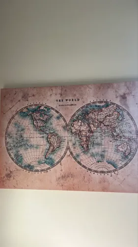 Quadro Mapa Mundi