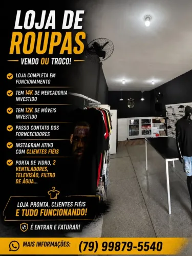 Loja de roupas já pronta 