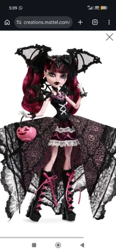 Draculaura halloween skullector - sob encomenda