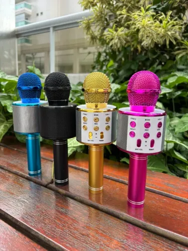 Microfone Bluetooth Karaokê B-Max BM-241 