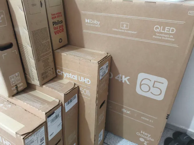 Smart Tv TCL 65 polegadas QLED 4K LACRADA COM NOTA E GARANTIA DE FÁBRICA. ZAP *