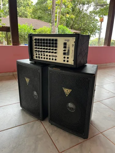 Sistema de Som Completo ? Staner MXP 220 + 2 Caixas Passivas WGK 600W