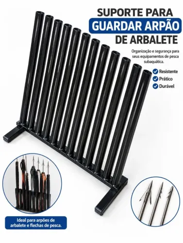 Suporte para arpão útil para produtos finos