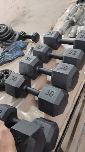 Dumbell sextavado 30KG Pintado - DEVOLUÇÃO DE VENDA