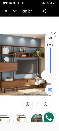 Estante madeira maciça Tok stok nova na embalagem