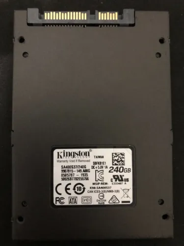 SSD Kingston Original 240GB - Windows 10 Instalado - Saúde Excelente