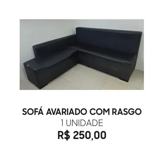 SOFÁ AVARIADO COM RASGO 1 UND