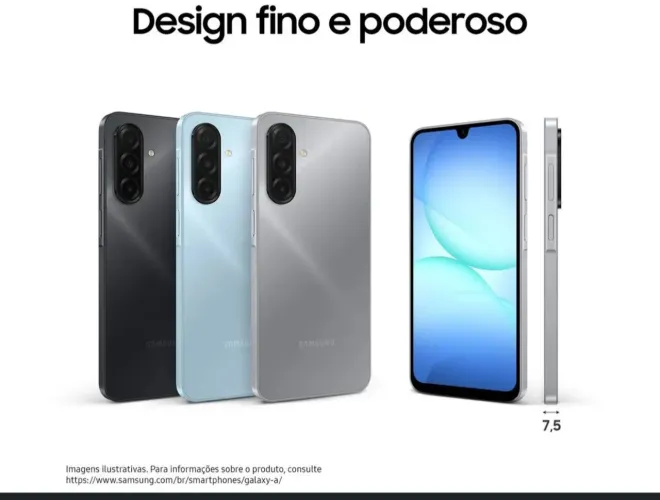 Samsung A17 128GB Azul e 256GB Cinza Novo Anatel e Nacional, com N.F 