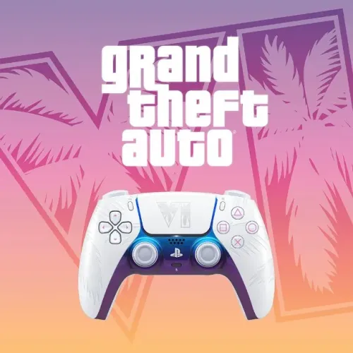 Controle sem fio DualSense® branco - Edição limitada do Grand Theft Auto VI