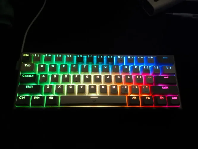 Teclado Gamer Mecânico 60% Redragon Fizz Lunar dusk