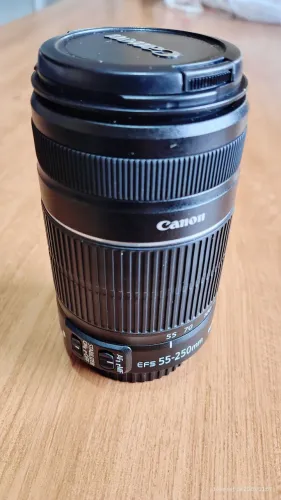 Lentes Canon 50, 18-55 e 55-250.