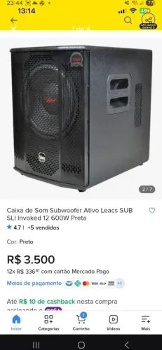 Caixa de som Subwoofer