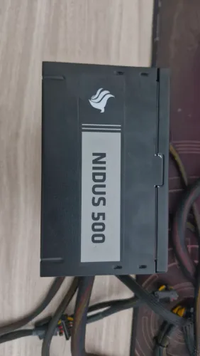 Fonte Pichau Nidus 500W 80 Plus Bronze - Testada