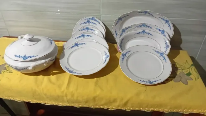 Conjunto de porcelana antiga 10pc
