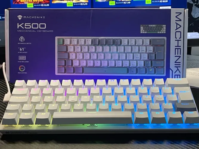 Teclado mecânico 60% K500 B61 Mini