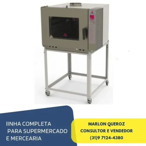 Forno Turbo 5 Esteiras a Gás Progas