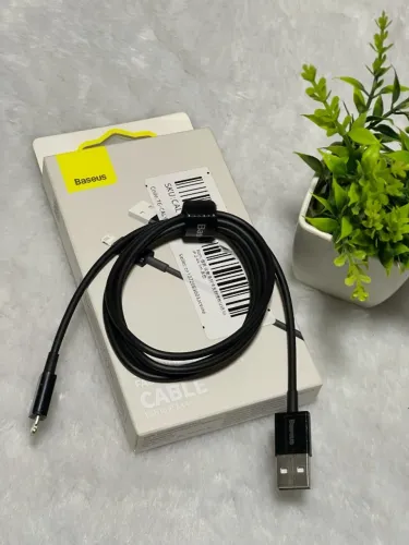 Cabo Lightning USB Baseus 1m Reforçado Alta Velocidade para iPhone e iPad